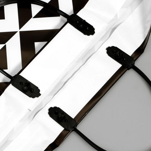 Цена за 5 шт. Пакет «Керама», полиэтиленовый с пластиковой ручкой, 37×35 см, 90 мкм