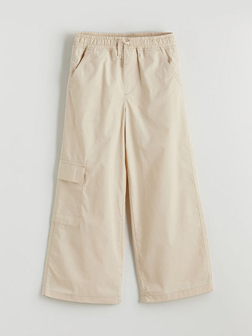Beli Lastikli K?z ?ocuk Kargo Pantolon