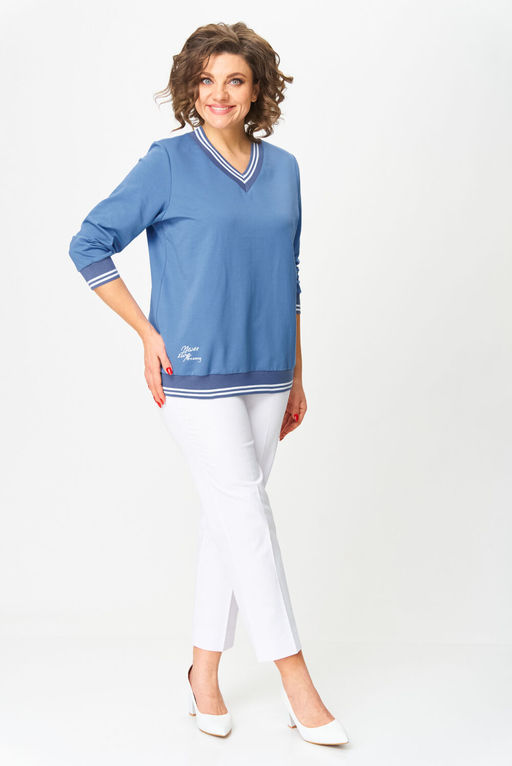 Джемпер БелЭльСтиль 870 голубой