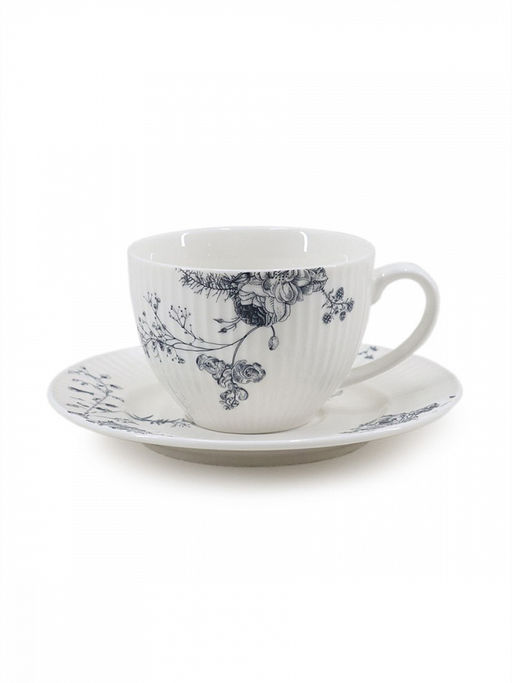 Набор столовой посуды, 6 предметов белый фарфор