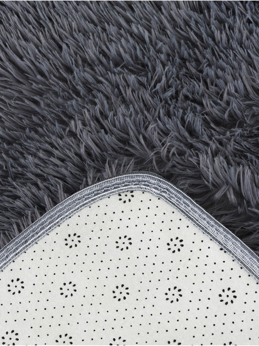 Ковер с ворсом «Этель», 60×90 см, серый