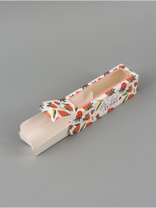 Цена за 5 шт. Коробка подарочная с окном «От всей души», 18×5.5×5.5 см, самосборная