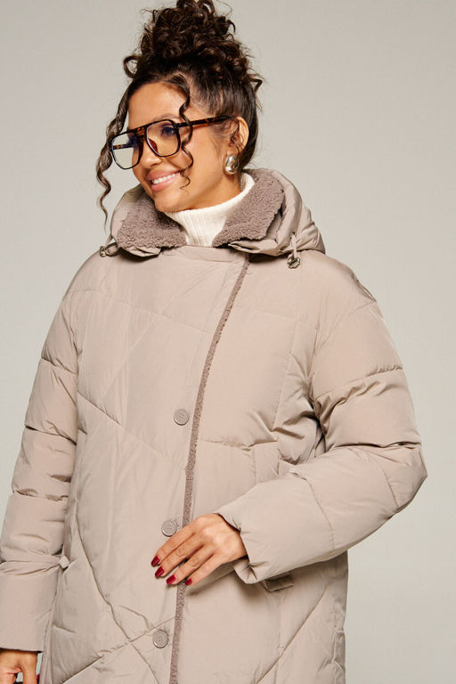 Пальто Beautiful Free 8024 капучино