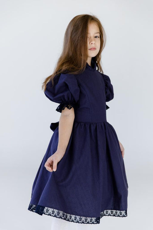Л23-24 платье для девочки ВЕНДИ синий - Etoelf фото 7