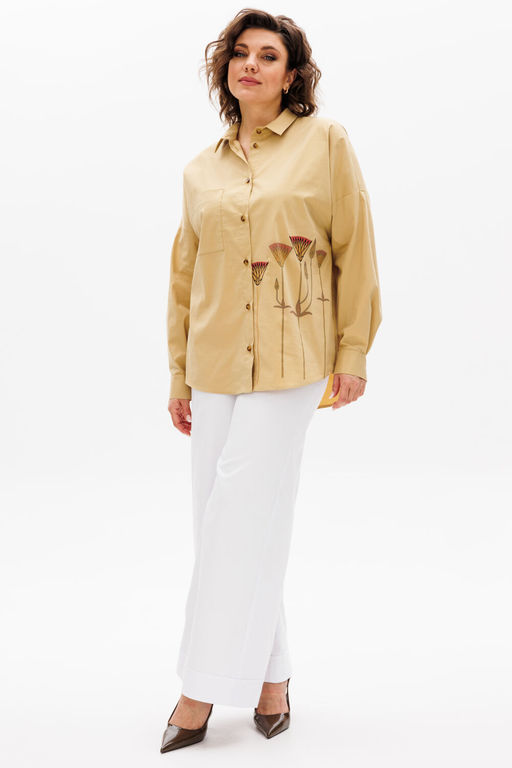 Блуза Michel Chic 784 песочный  фото 3