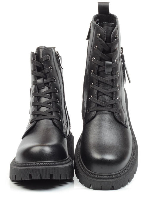 01-5269-1 BLACK Ботинки демисезонные женские (натуральная кожа, байка) - No name фото 14