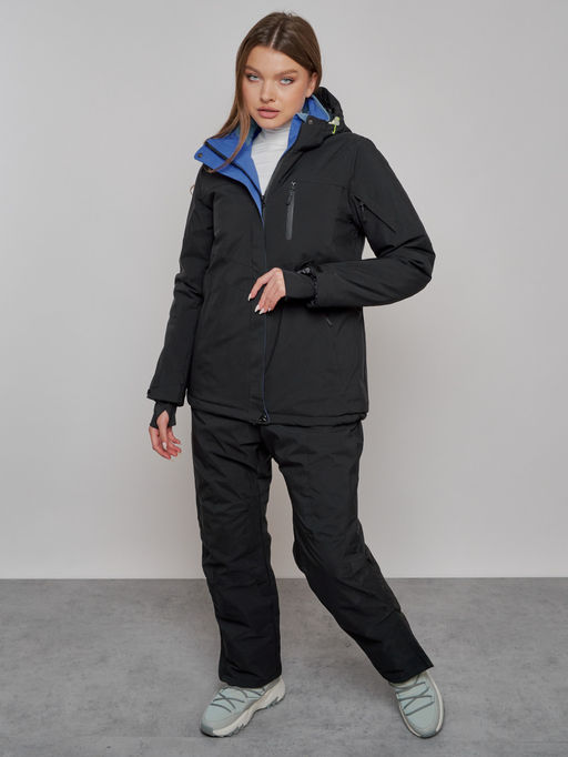 Горнолыжный костюм женский зимний черного цвета 005Ch - Chunmai фото 21
