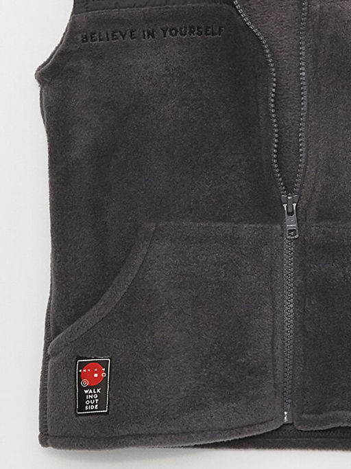 Dik Yaka Polar Erkek Bebek Fermuarl? Yelek - Waikiki фото 3