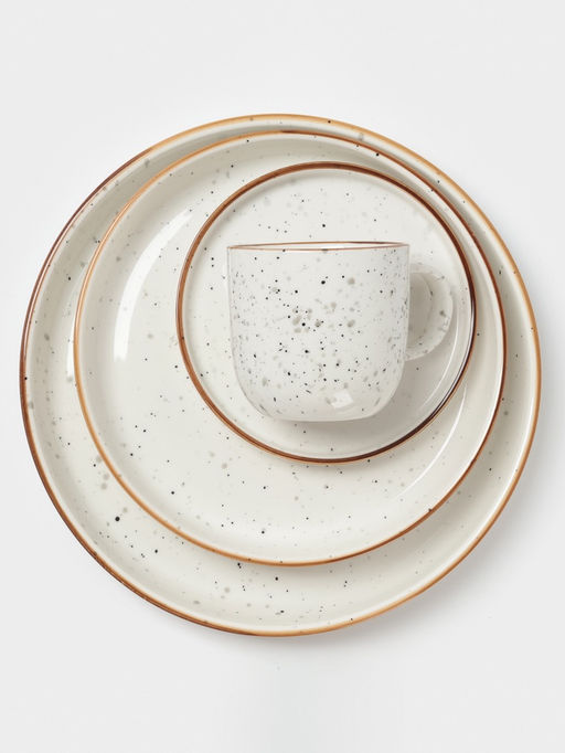 Тарелка Magistro Queil, d=23.6 см, фарфор, белая