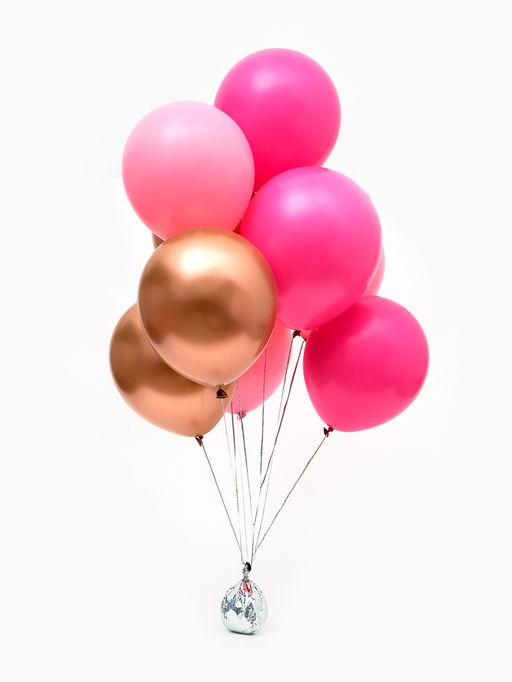 Воздушные шары латексные 12" "Розовый микс" набор 25 штук