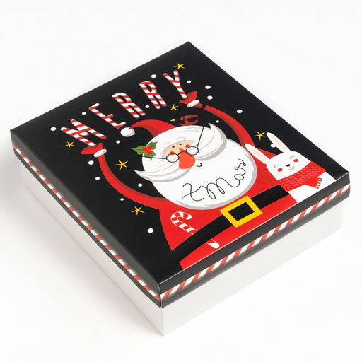 Набор подарочный новогодний Этель Merry x-mas, 8 предметов, полотенце, повязка на голову