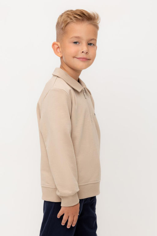 Crockid _ КР 302689/темно-бежевый к534 джемпер (свитшот) для мал  фото 4