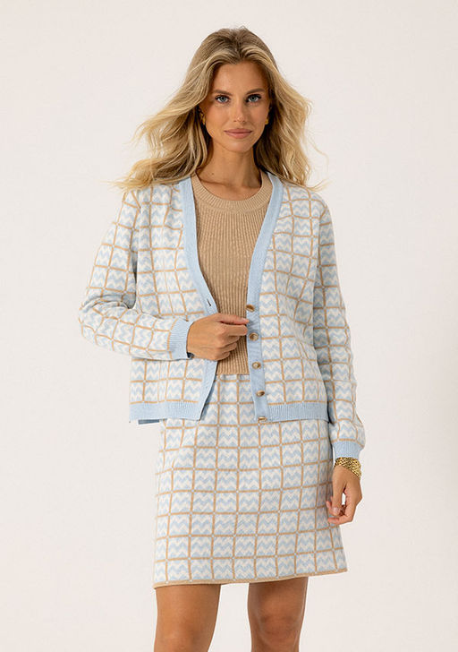 SS-2520 юбка женская голубой - Mozart фото 4