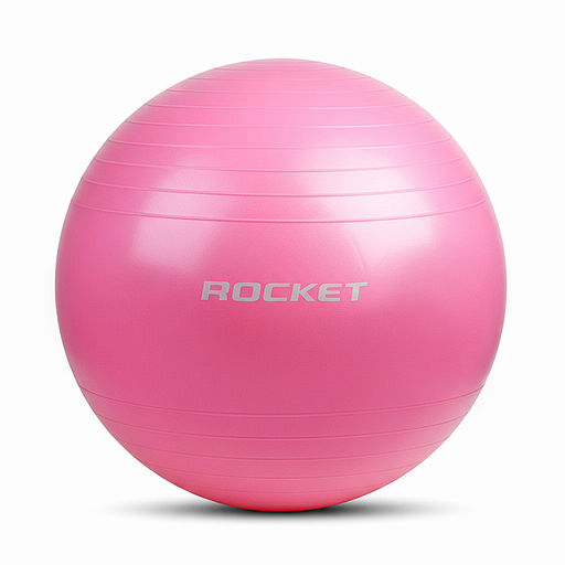 Фитбол 50см ROCKET Антивзрыв, цвет розовый (50-55см 600г)