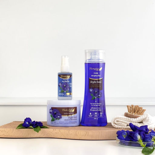 Маска д/поврежденных Волос Укрепляющая Клитория и Литсея THONGSUK, 250 мл - Тайская лавка фото 8