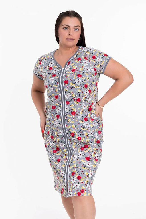 Халат М32012и серый - Елена фото 5