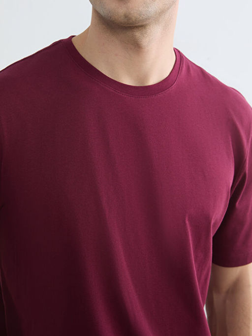 Bisiklet Yaka Penye Erkek Ti??rt