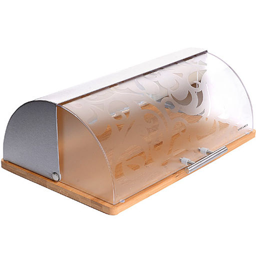 24194 Хлебница 39х28см нерж.сталь + БАМБУК МВ (х4)