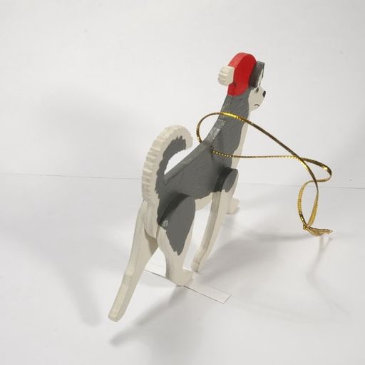 Декоративные новогодние украшения: Хаски 7012 - Idh фото 3