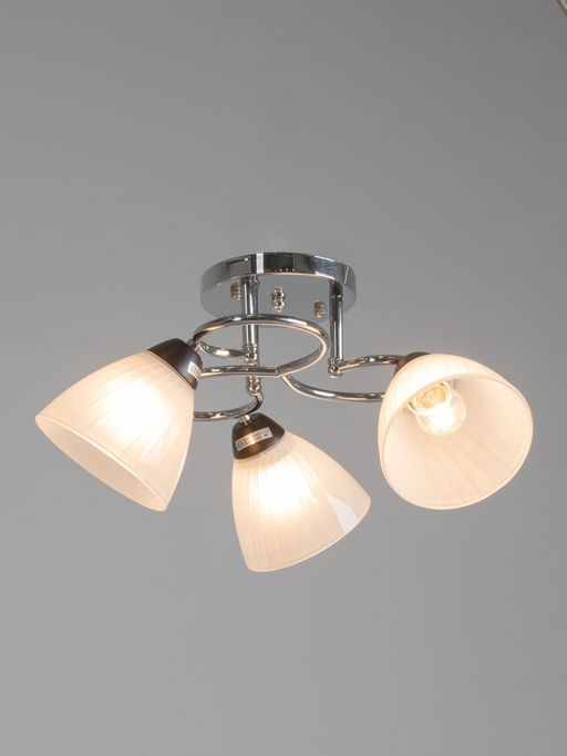 Люстра 12274/3CR, 3×40 Вт, E27, 50×50×23 см