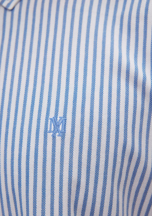 Cizgili Mavi Orme Gomlek фото 7