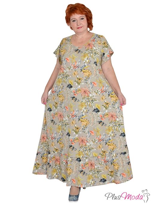 Платье Модель №1218 размеры 44-84 - Plusmoda фото 2