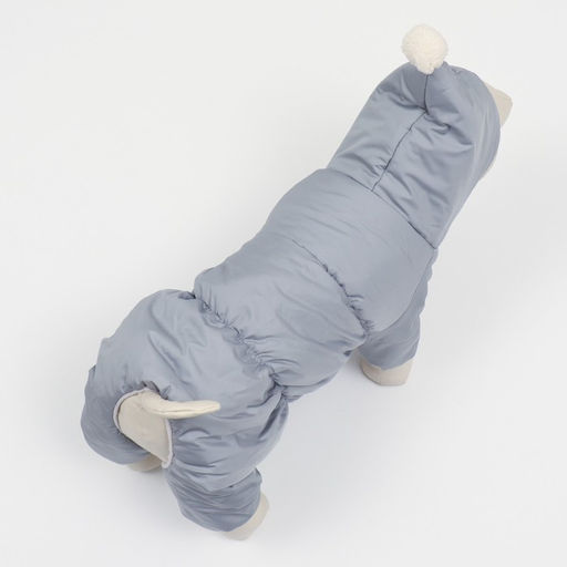 Комбинезон зимний для животных, флисовый подклад, 3XL (ДС 36-38, ОШ 36-37, ОГ 48-52), серый - Simaland фото 3