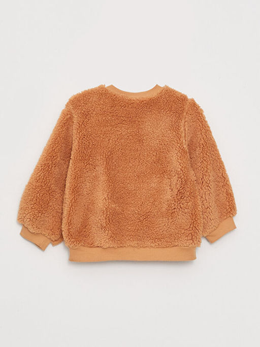 Bisiklet Yaka Uzun Kollu Minnie Mouse Desenli K?z Bebek Sweatshirt - Waikiki фото 2