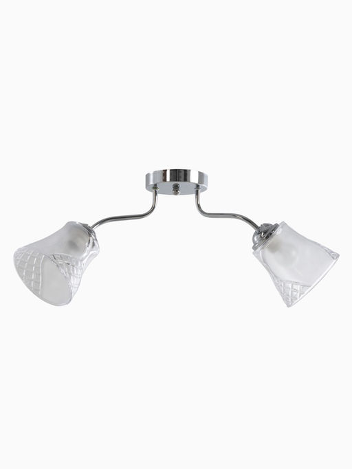 Люстра 12275/2CR, 2×40 Вт, E27, 62×18×20 см