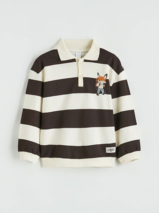 Polo Yaka Erkek ?ocuk Sweatshirt ve E?ofman Alt?