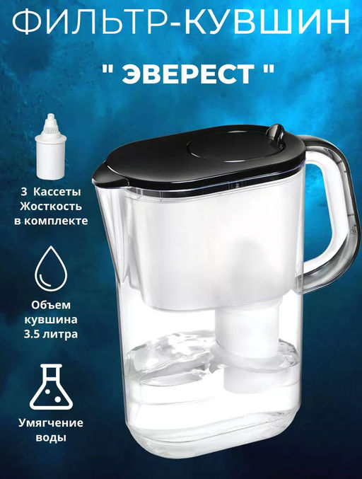 -25% Кувшин Эвeрест + 3 кассеты Жeсткость, Барьер. ПРОМО-АКЦИЯ фото 3