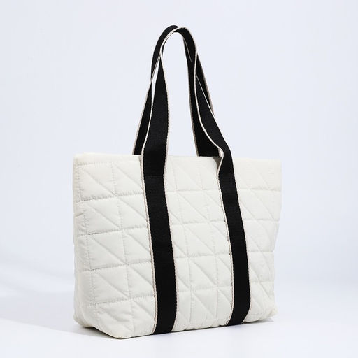 Сумка-шопер на молнии, цвет белый - Simaland фото 4