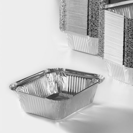 Цена за 100 шт. Форма из фольги для выпечки и запекания Доляна, 430 мл, 1411.54.5 см  фото 3