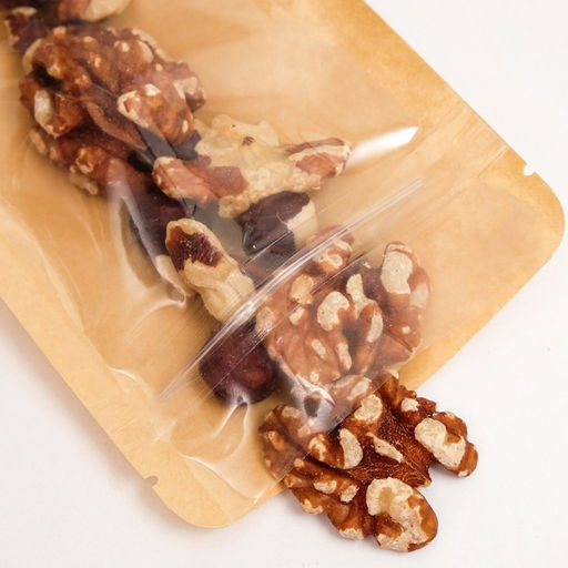 Цена за 50 шт. Пакет Zip - lock Крафт с прозрачной стенкой 9×12 + 2 см