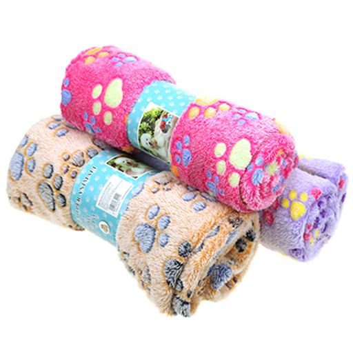 Подстилка-плед для животных 70х100см, велсофт, цвета микс (Китай) - Pet toys фото 3