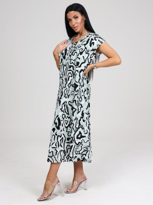 МАРТА ПЛАТЬЕ ЖЕНСКОЕ (Светло-зелёный) - А-дина фото 4