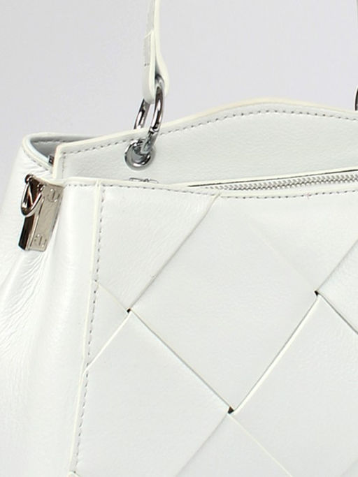 Сумка женская натуральная кожа GU 2033-6612, 2отд, плечевой ремень, белый SALE 259871 - Adelia фото 4