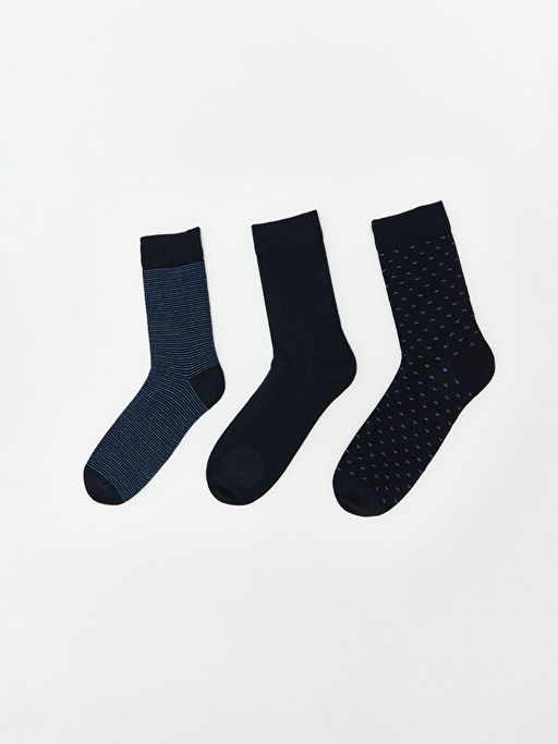 Desenli Erkek Soket ?orap 3l?