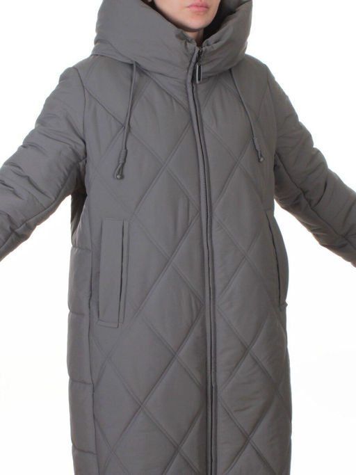 A612 GRAY/MENTHOL Куртка зимняя женская (верблюжья шерсть, 120 гр. холлофайбер)