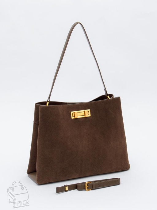 Сумка женская кожаная 1087MF khaki Polina&Eiterou