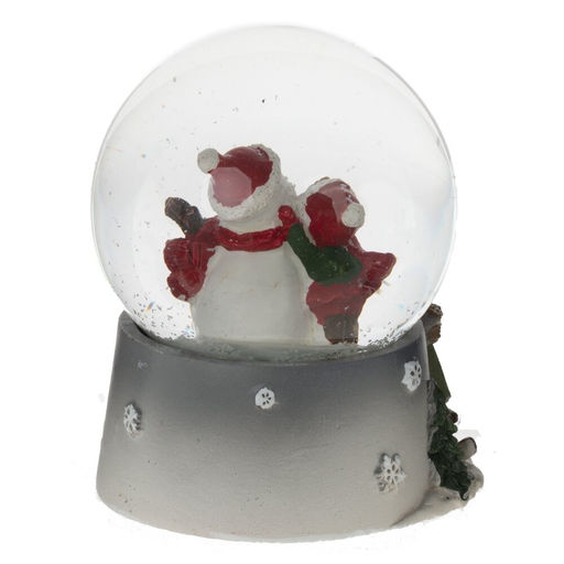 Фигурка декоративная "Снеговик" в стекл шаре, L7 W7 H8,5 см, 2в.