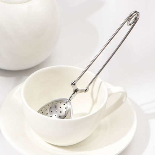 Цена за 2 шт. Ситечко для чая Доляна «Сердце», 15.5 см, нержавеющая сталь, серебристое