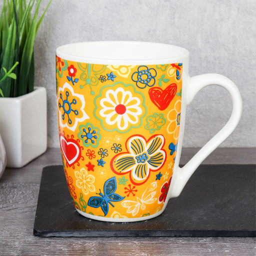 Кружка 400 мл. Цветы арт. G039 (736164)