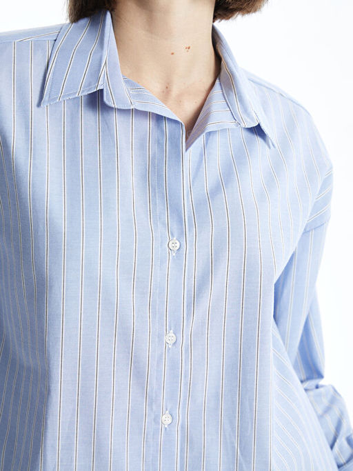 ?izgili Oversize Poplin Kad?n G?mlek