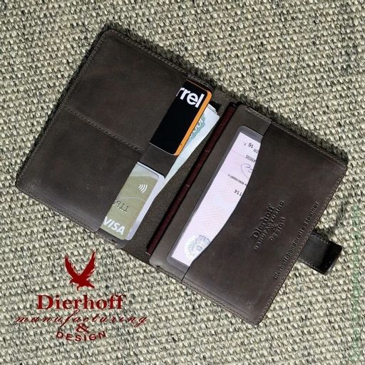 Мужская кожаная обложка для паспорта и автодокументов Dierhoff Д 6011-904 - Sergio valentini фото 2
