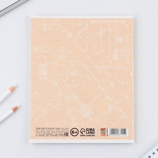 Предметная тетрадь, 48 листов, КОТ, со справочными материалами Физика, обложка мелованный картон 230 гр., внутренний блок в клетку 80 гр., белизна 96%,блок №1. - Artfox study фото 6