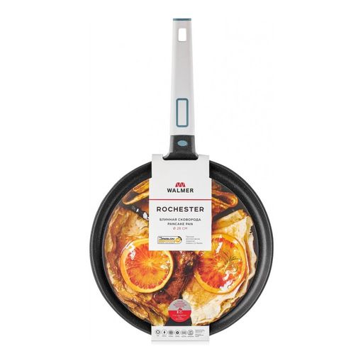 Сковорода блинная с антипригарным покрытием Walmer Rochester, 28 см, цвет голубой  фото 6