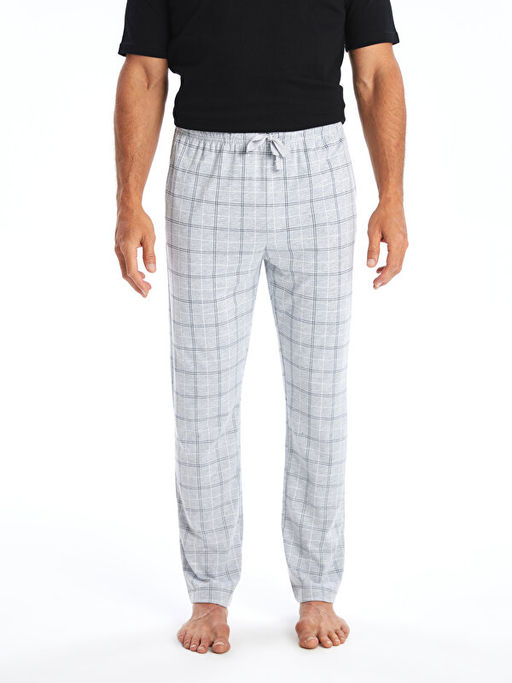 Standart Kal?p Ekose Erkek Pijama Alt