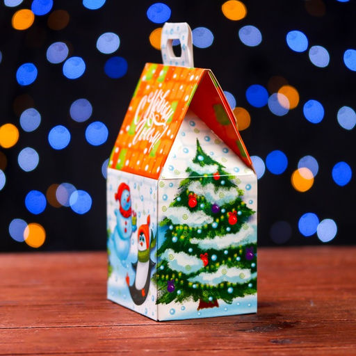 Цена за 5 шт. Подарочная коробка Домик Зимний дворик,9,1 х 7 х 15,7 см - Simaland фото 7