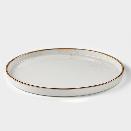 Тарелка с бортиком Magistro «Церера», d=25.5 см, фарфор, белая